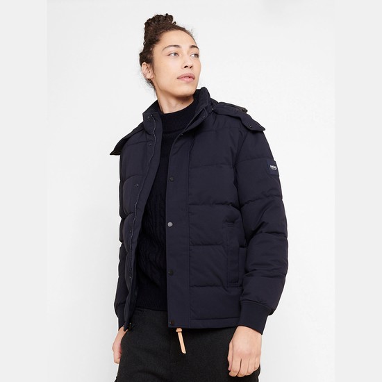 Aigle The Warm, Water-repellent Quilted Coats Men Black ZA-54870